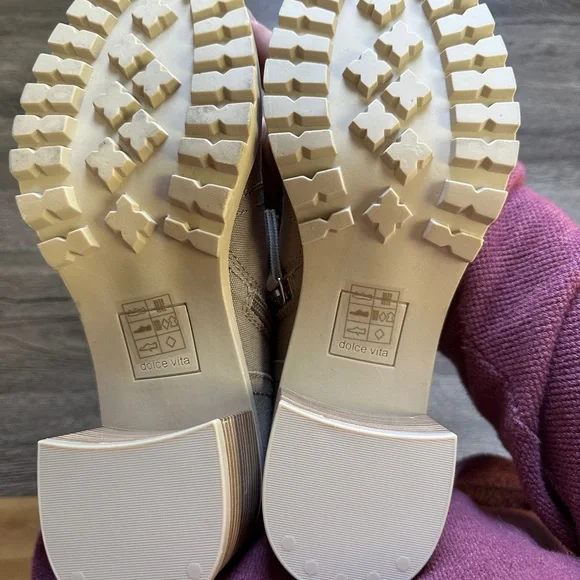 Dolce Vita Beige Lace-Up Boots - Picture 5 of 7